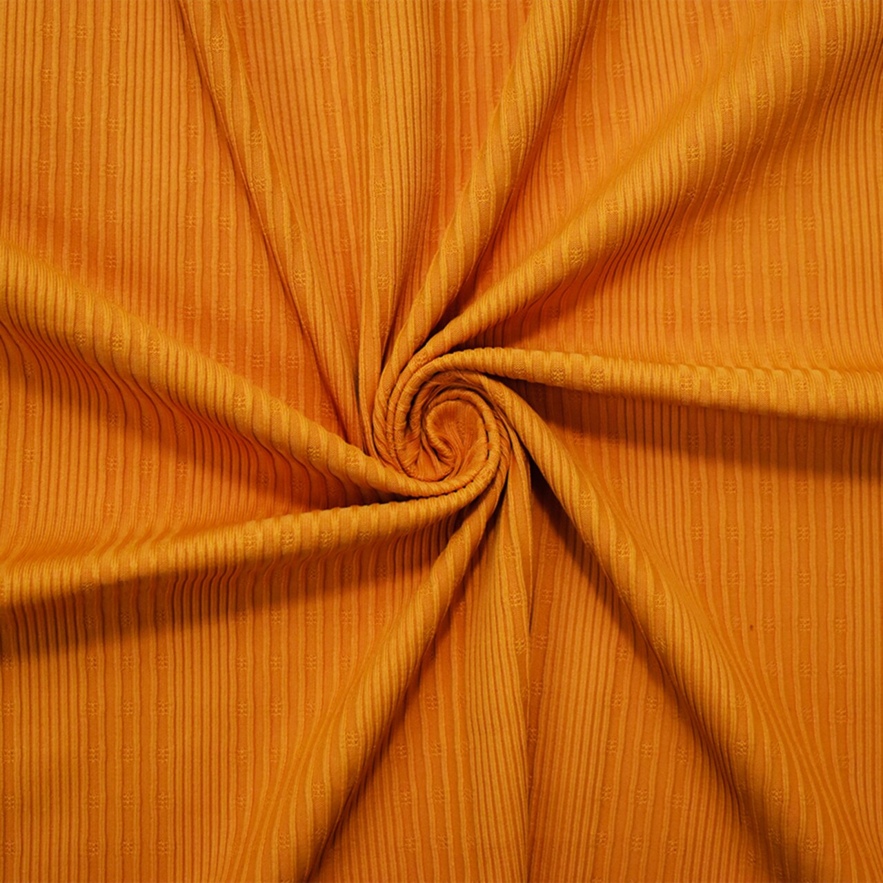 Mustard Yellow Nylon Stretch Spandex Multi Rib Knit Fabric By the Yard